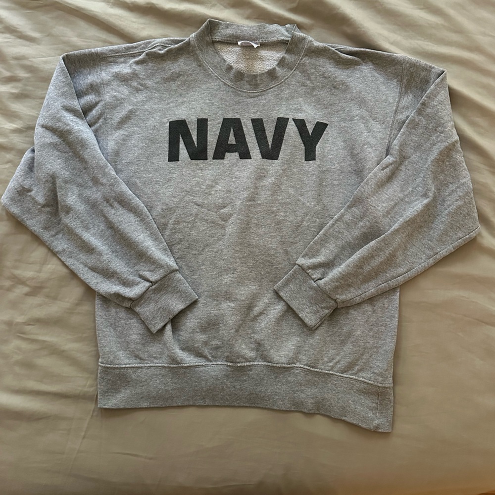 Soffe Gray Navy Men's Sweater